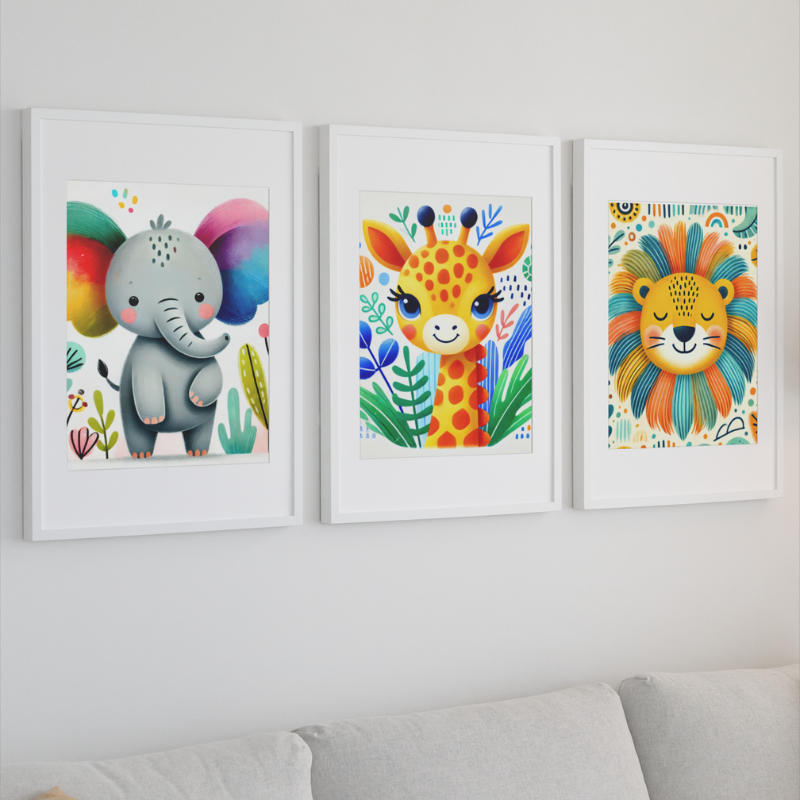 Safari Dreams Nursery Wall Art | Colette's Digital Hub