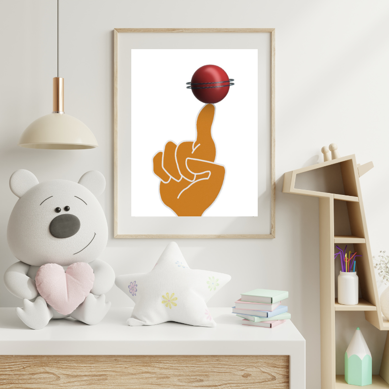 Finger Spinning Basketball Wall Art | Colette's Digital Hub