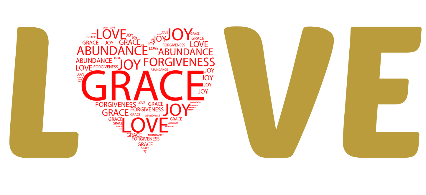 Love and Grace Inspirational Word Art | Colette's Digital Hub