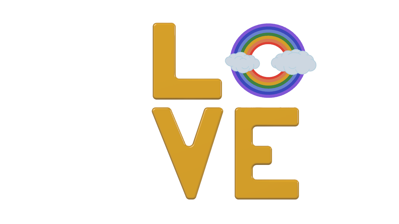 Divine Covenant: Rainbow "Love Wall Art" | Colette's Digital Hub